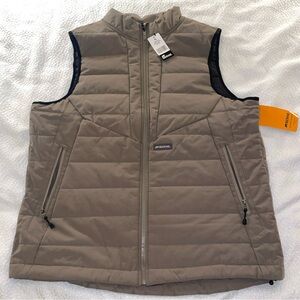 Berne Mens‎ Highland Quilted Work Grey Stone Cotton Blend Vest XL